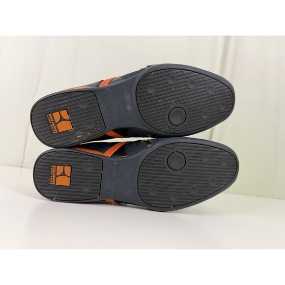 Hugo Boss Orange Mens US 8-8.5 Black Orange Suede Retro Sneakers EU 41 Driving